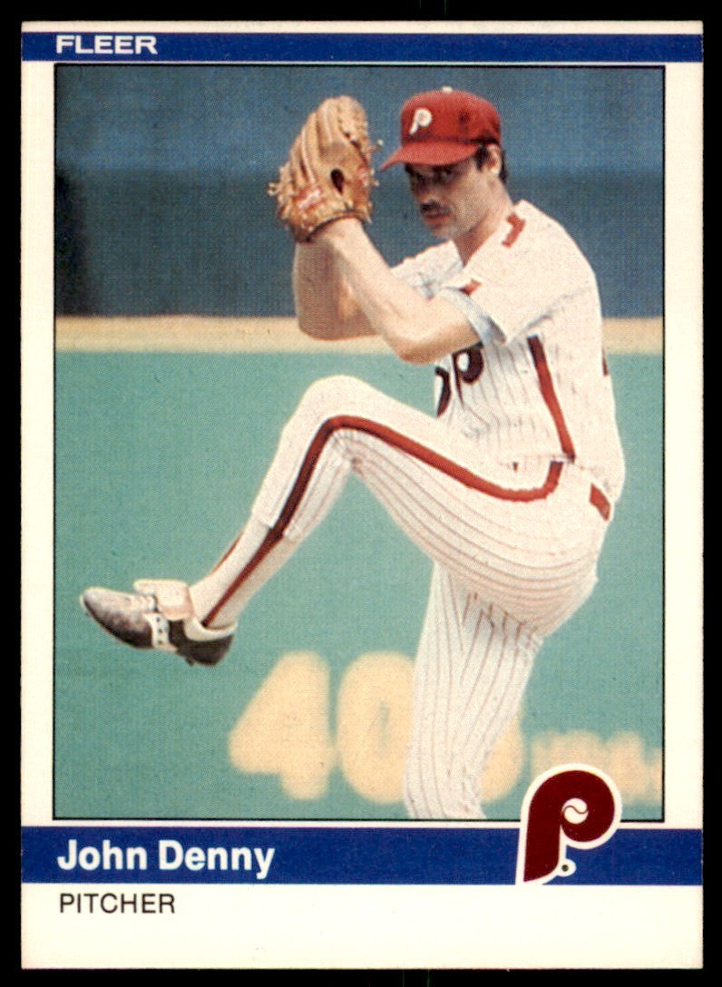 1984 Fleer John Denny . Philadelphia Phillies #27