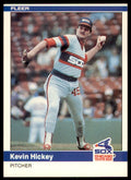 1984 Fleer Baseball Kevin Hickey . Chicago White Sox #61