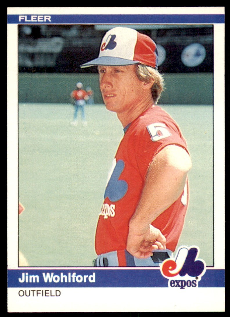 1984 Fleer Jim Wohlford . Montreal Expos #293