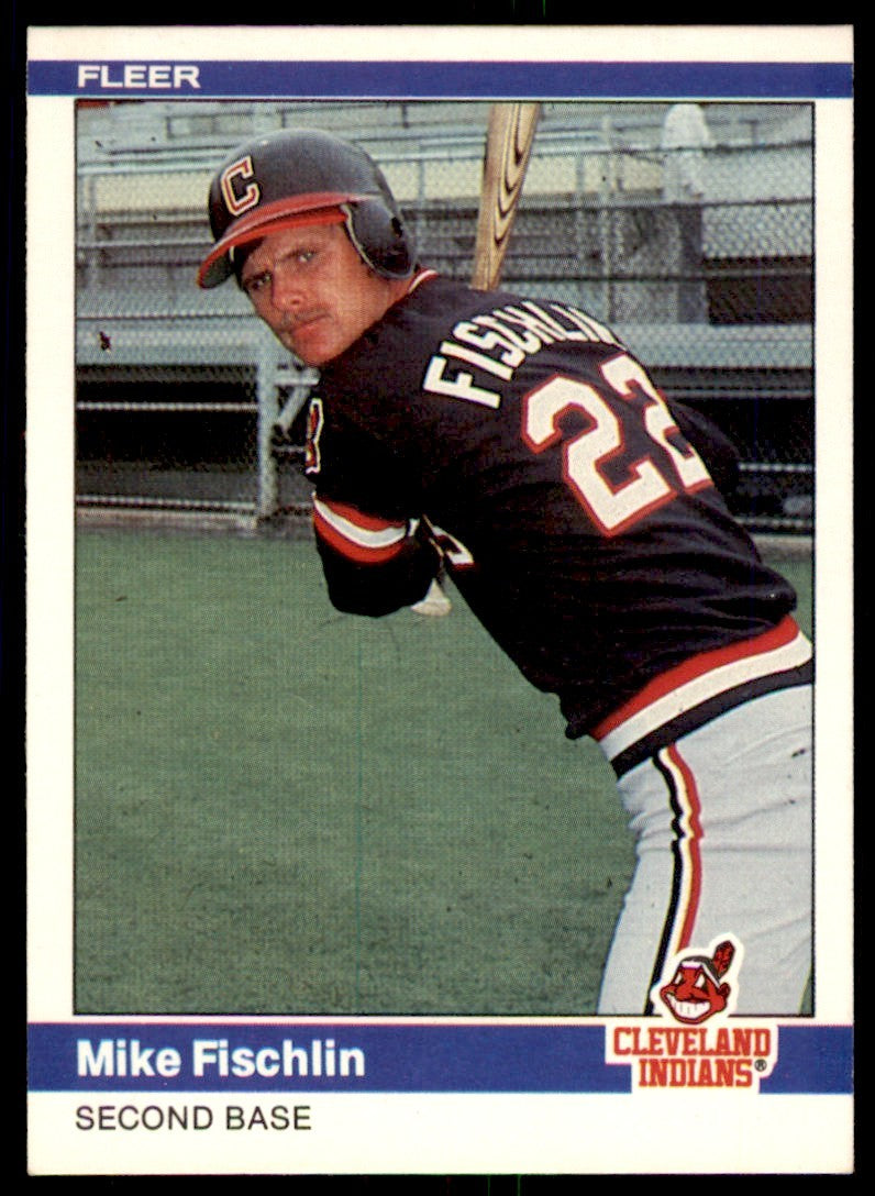 1984 Fleer MLB Mike Fischlin . Cleveland Indians #541