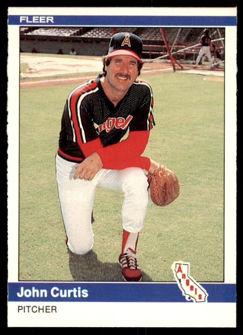 1984 Fleer MLB John Curtis . California Angels #513