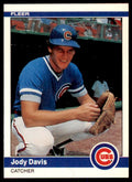 1984 Fleer MLB Jody Davis . Chicago Cubs #491