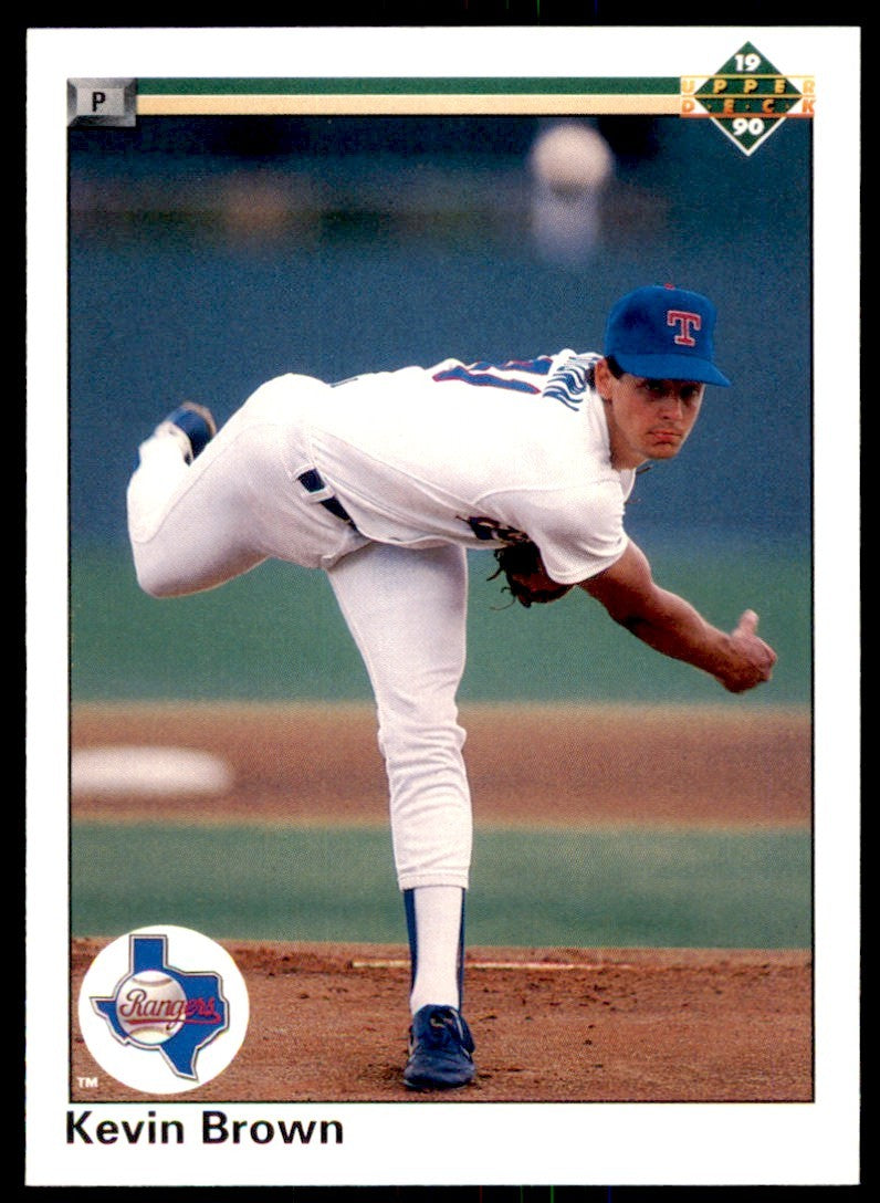 1990 Upper Deck Kevin Brown . Texas Rangers #123