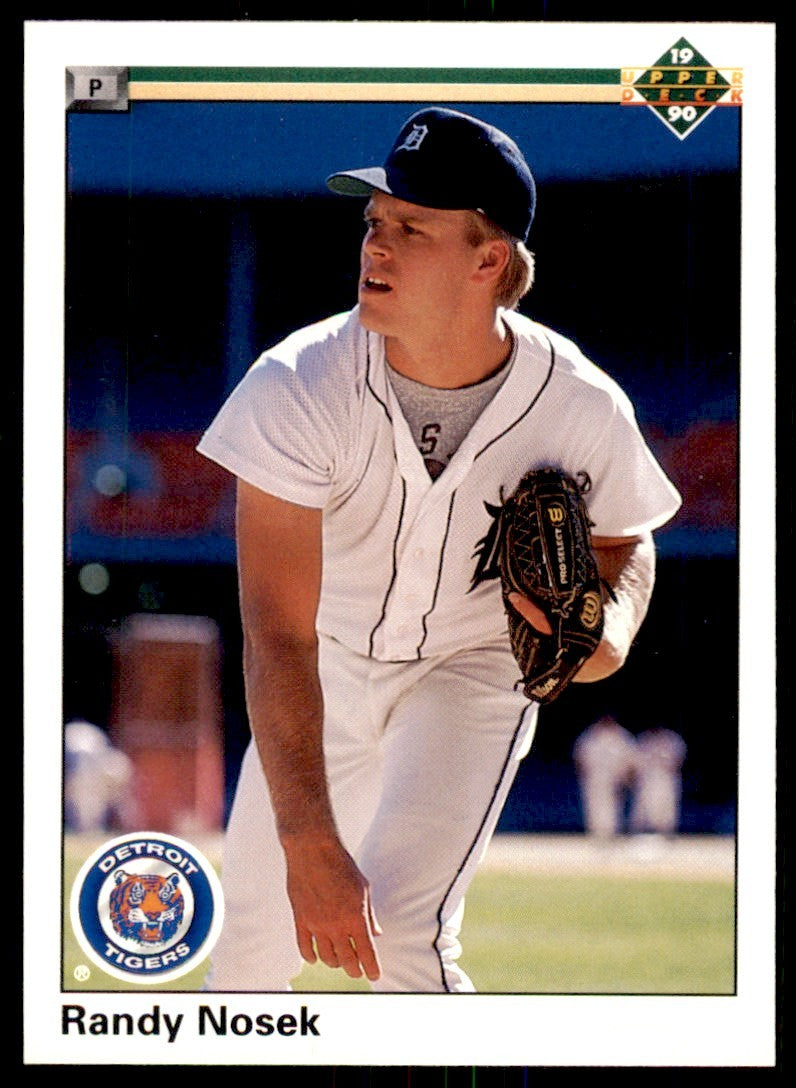 1990 Upper Deck Randy Nosek Rookie . Detroit Tigers #2