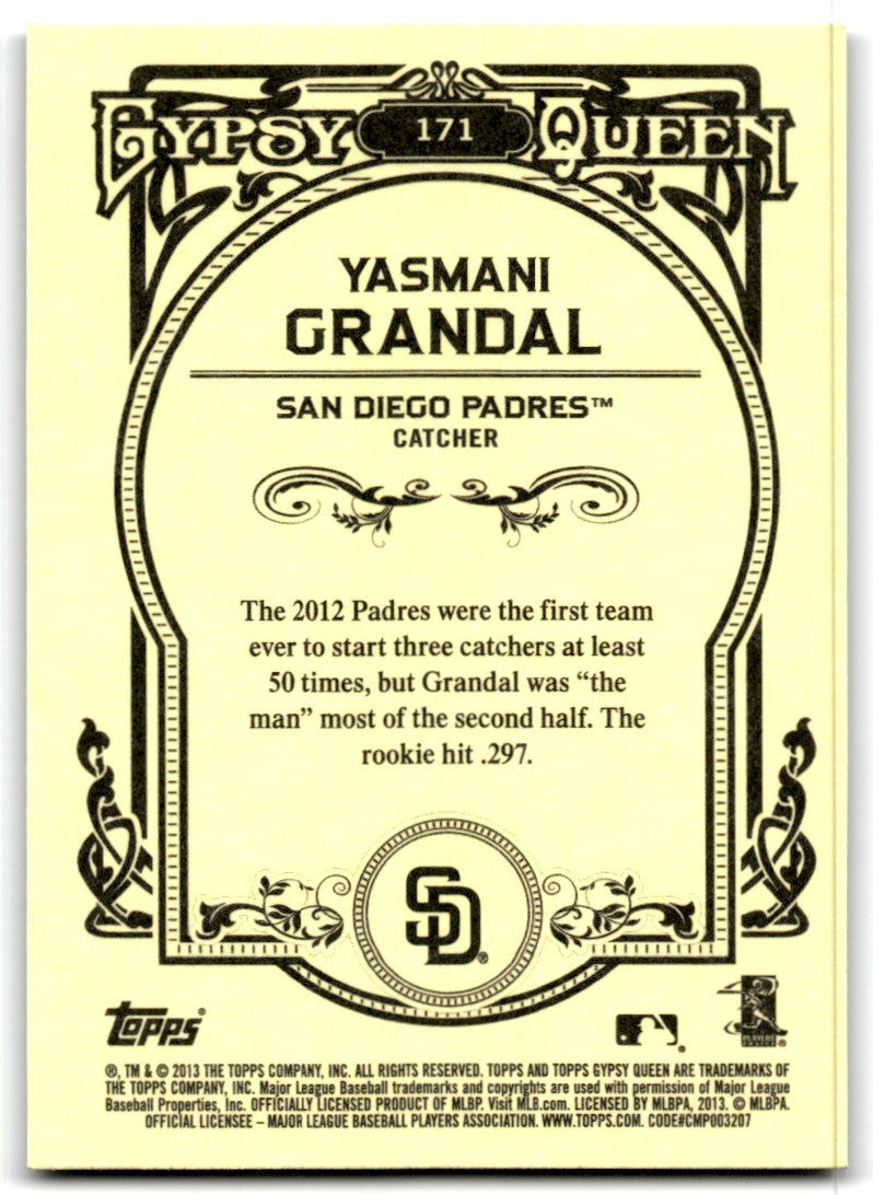 2013 Topps Gypsy Queen Yasmani Grandal A Baseball Cards #171