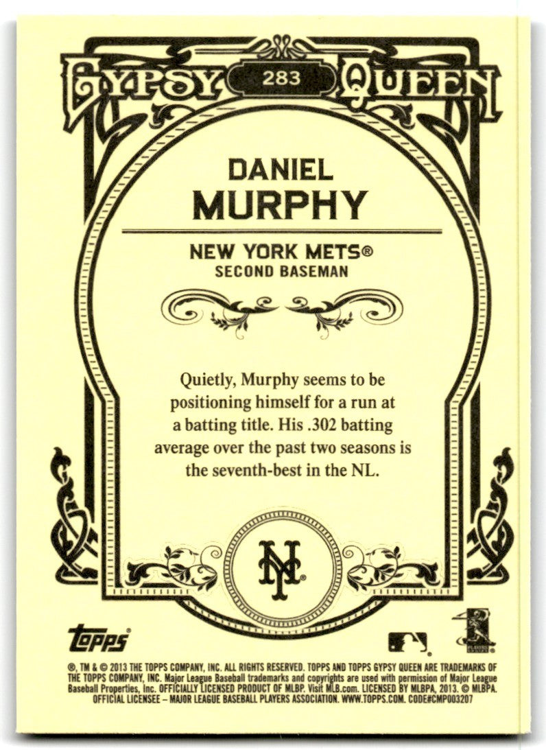 2013 Topps Gypsy Queen Daniel Murphy Baseball Cards #283