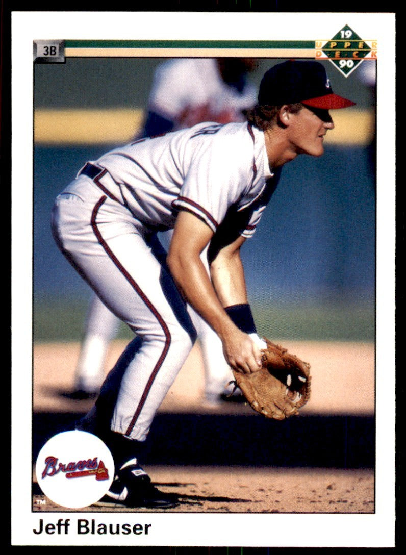 1990 Upper Deck Jeff Blauser . Atlanta Braves #406
