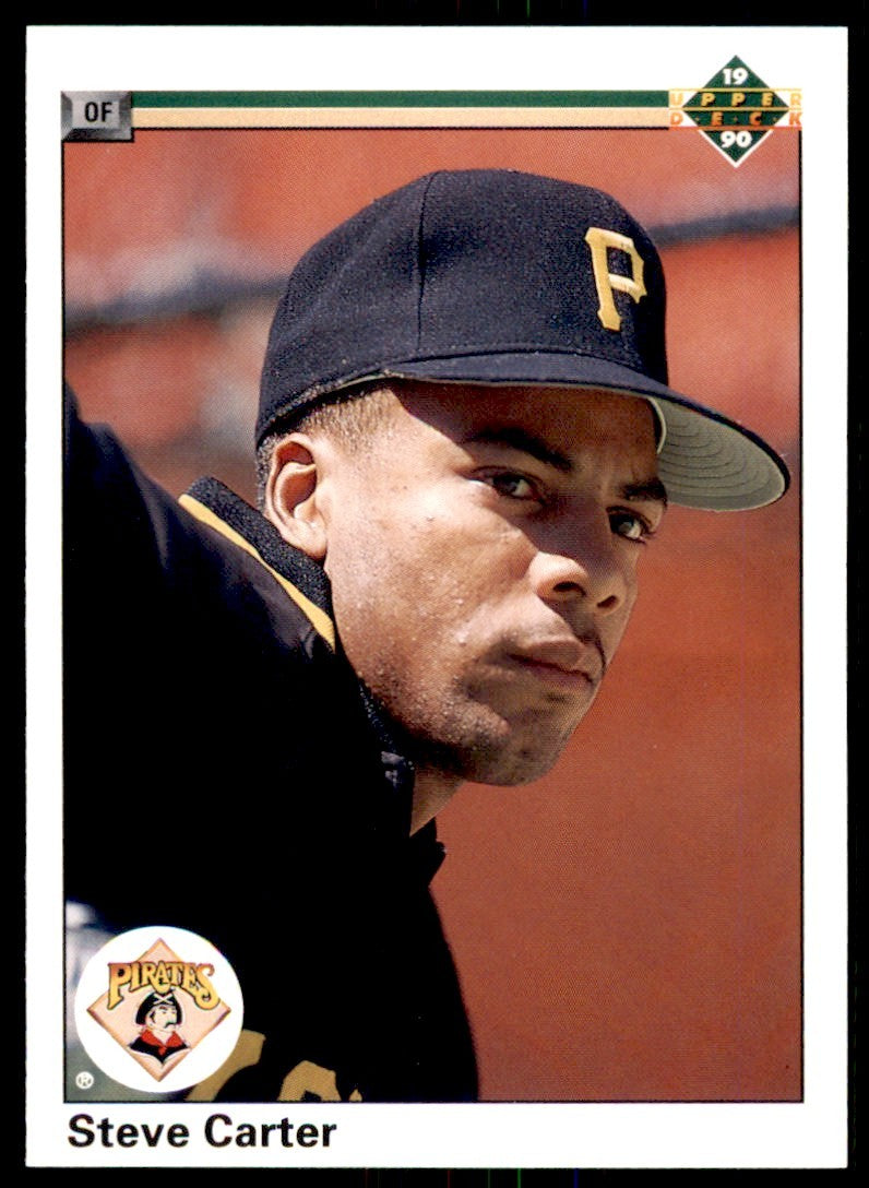 1990 Upper Deck Steve Carter . Pittsburgh Pirates #368
