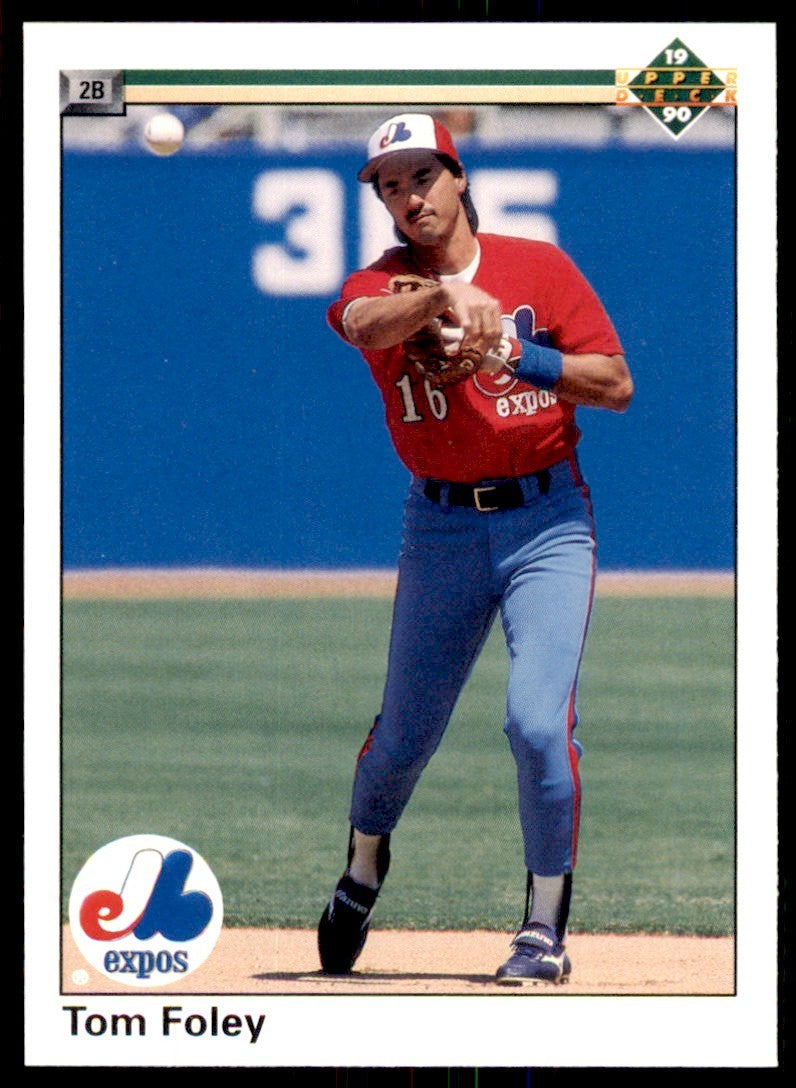 1990 Upper Deck Tom Foley . Montreal Expos #489