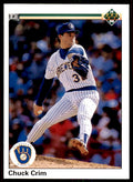 1990 Upper Deck Chuck Crim . Milwaukee Brewers #511