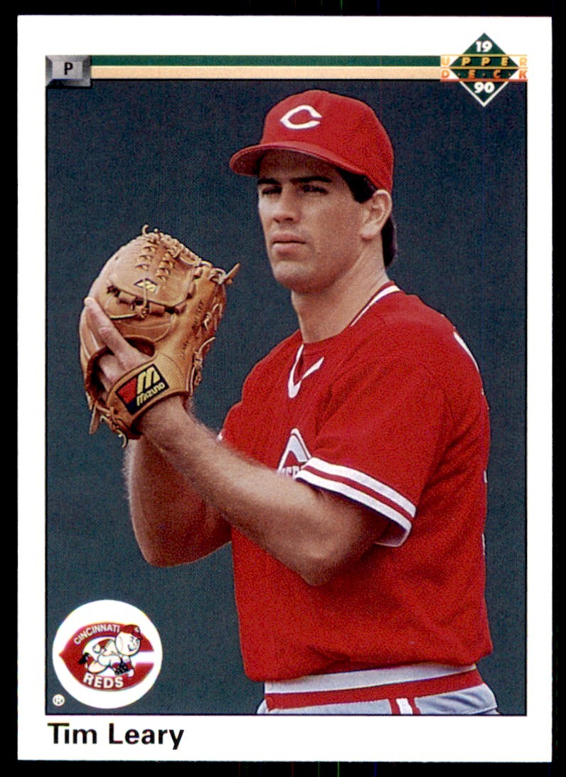 1990 Upper Deck Tim Leary . Cincinnati Reds #662