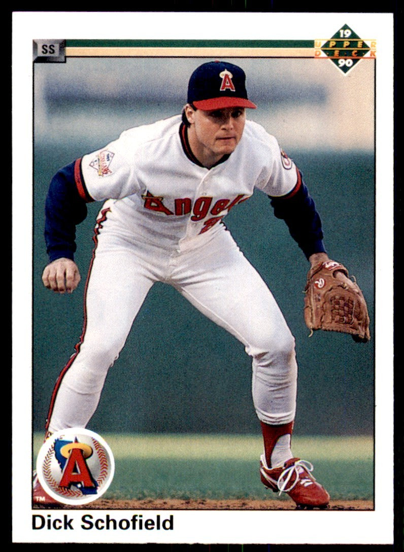 1990 Upper Deck Dick Schofield . California Angels #669