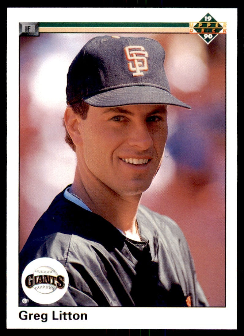 1990 Upper Deck Greg Litton . San Francisco Giants #677