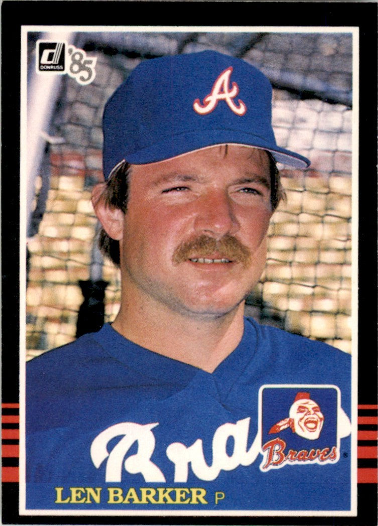 1985 Donruss Len Barker . Atlanta Braves #165
