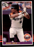 1985 Donruss Jose Cruz . Houston Astros #304