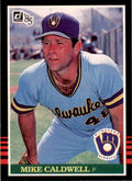 1985 Donruss Mike Caldwell . Milwaukee Brewers #490