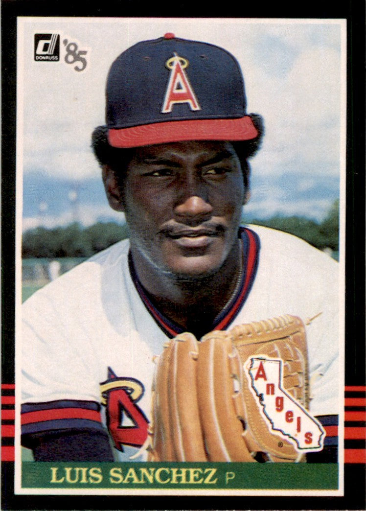 1985 Donruss Luis Sanchez . California Angels #352
