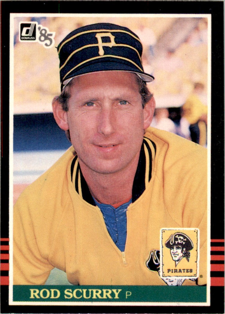 1985 Donruss Rod Scurry . Pittsburgh Pirates #142