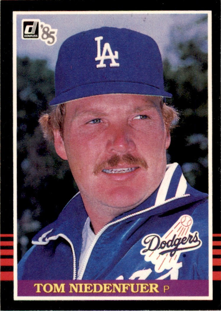 1985 Donruss Tom Niedenfuer . Los Angeles Dodgers #153