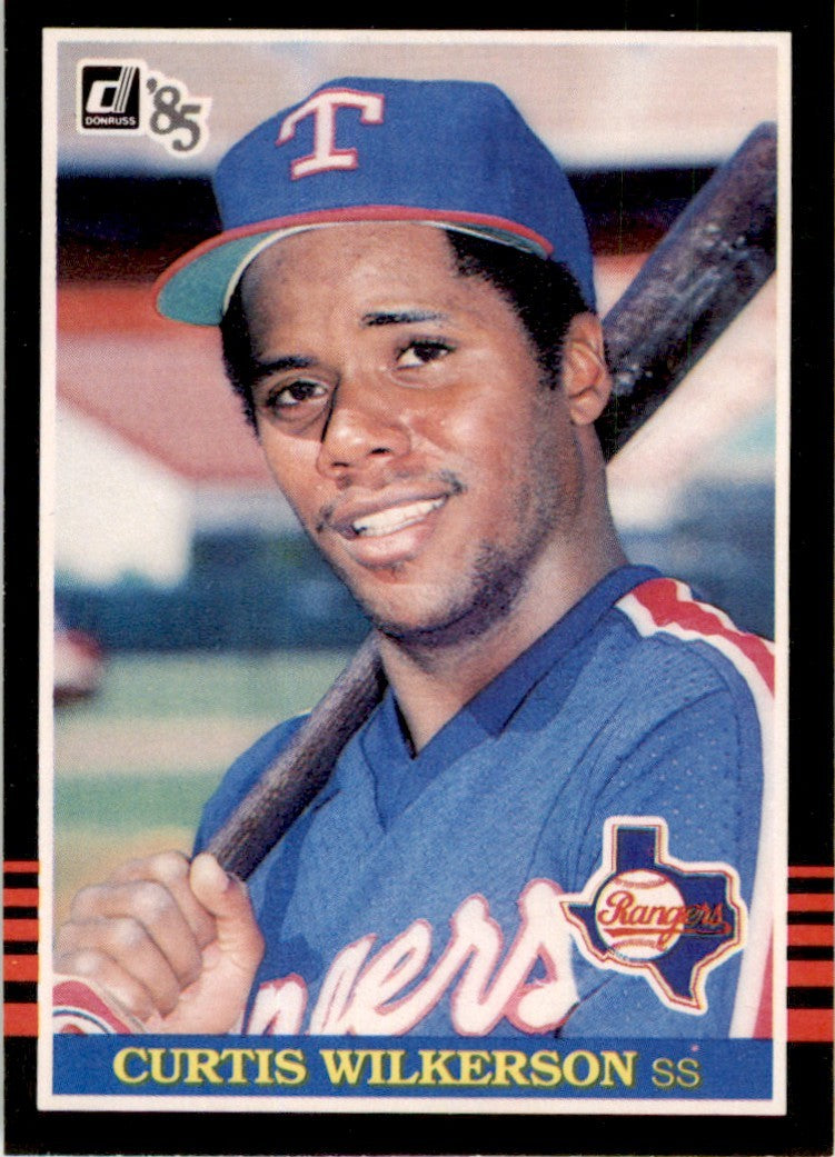1985 Donruss. Curtis Wilkerson . Texas Rangers #99