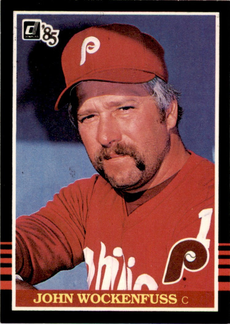 1985 Donruss John Wockenfuss . Philadelphia Phillies #549