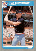 1985 Fleer Tom Brunansky . Minnesota Twins #271