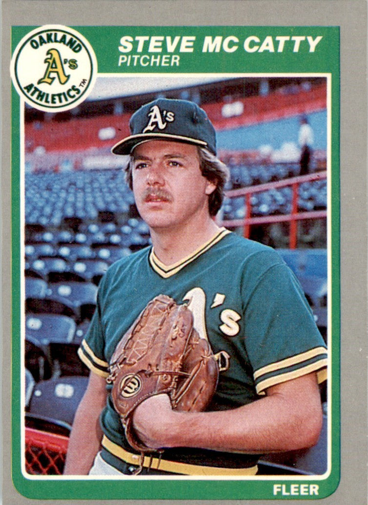 1985 Fleer Steve McCatty . Oakland Athletics #430