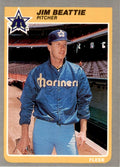 1985 Fleer Baseball Jim Beattie . Seattle Mariners #484