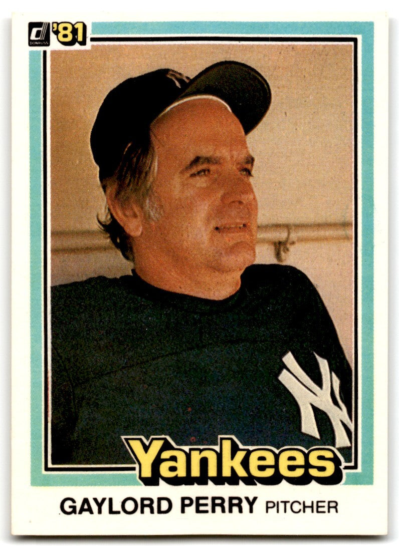 1981 Donruss Gaylord Perry Baseball Cards #471