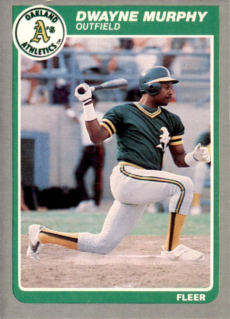 1985 Fleer Dwayne Murphy . Oakland Athletics #432