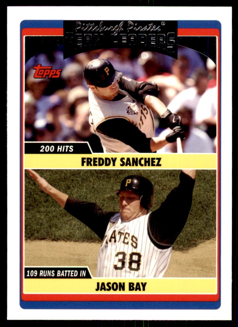 2006 Topps Updates & Highlights Freddy Sanchez/Jason Bay . Pittsburgh Pirates