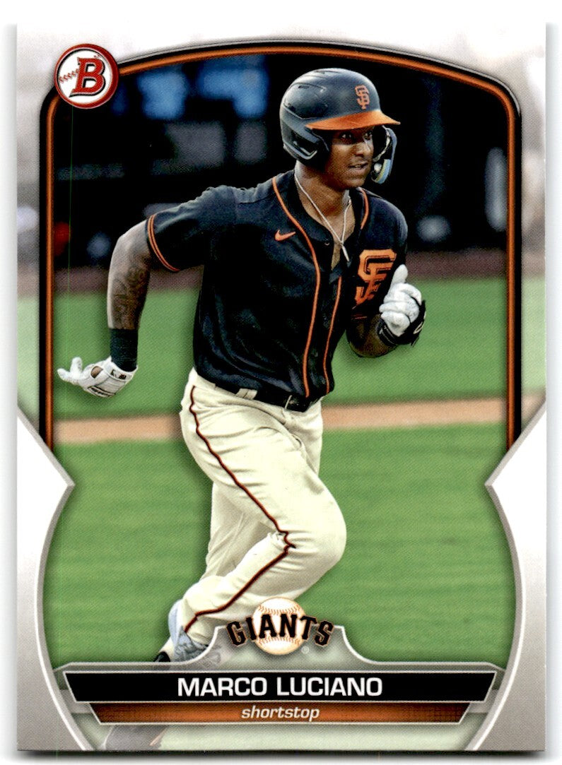2023 Bowman. Marco Luciano Baseball Cards #BP-43