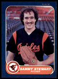 1986 Fleer Sammy Stewart . Baltimore Orioles #289