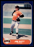 1986 Fleer Jim Gott . San Francisco Giants #542