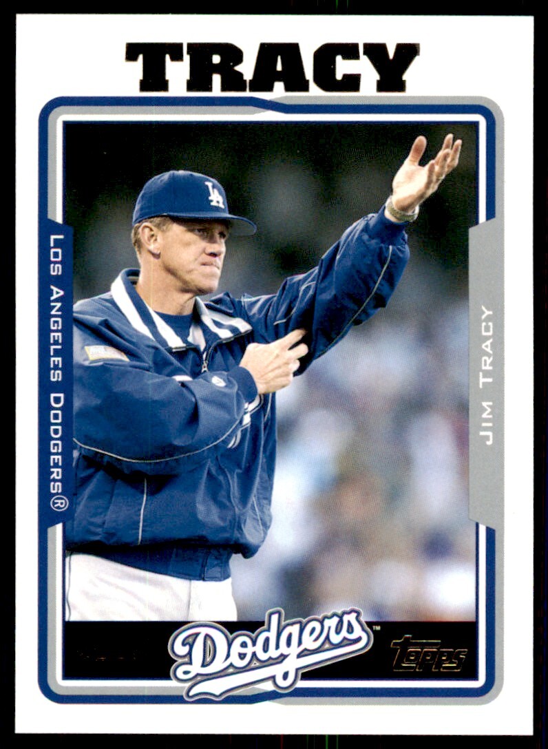 2005 Topps Jim Tracy . Los Angeles Dodgers #281