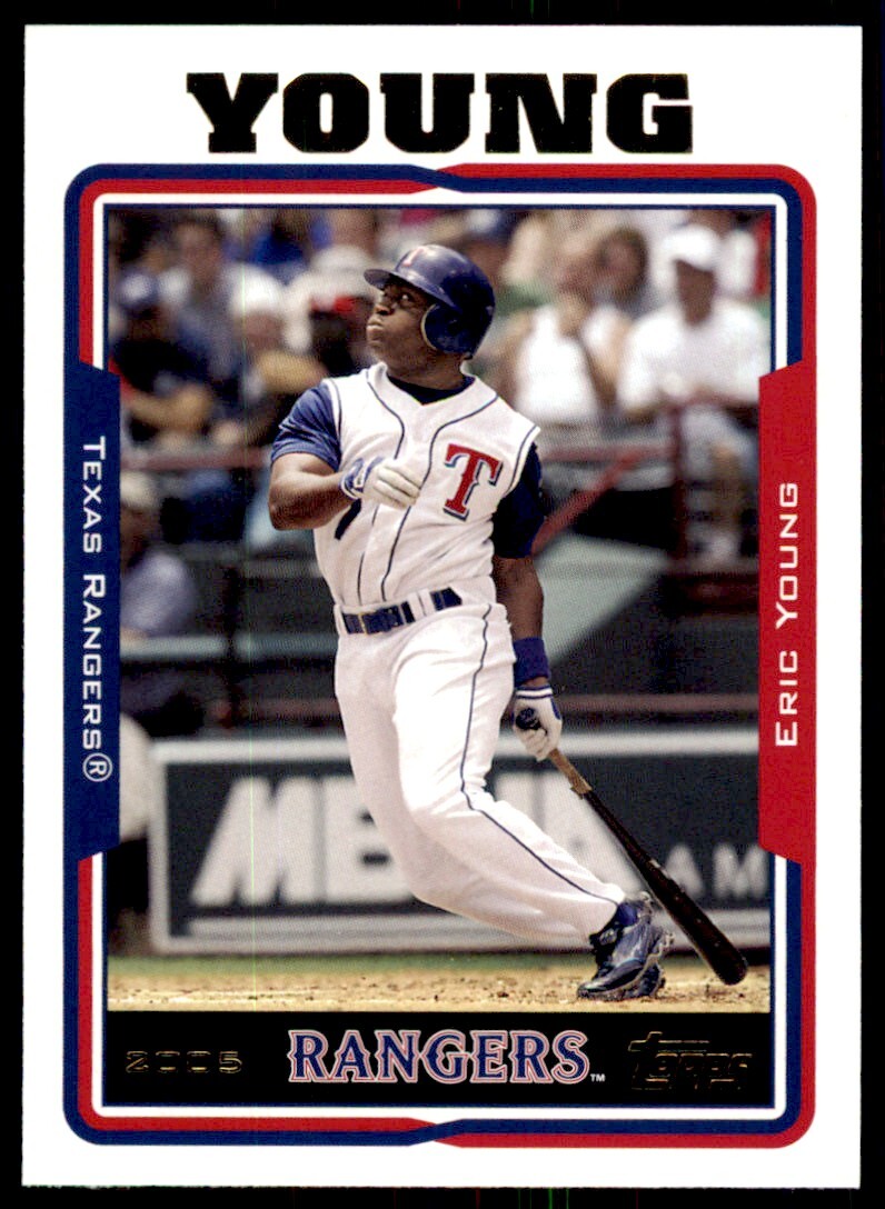 2005 Topps Eric Young . Texas Rangers #209