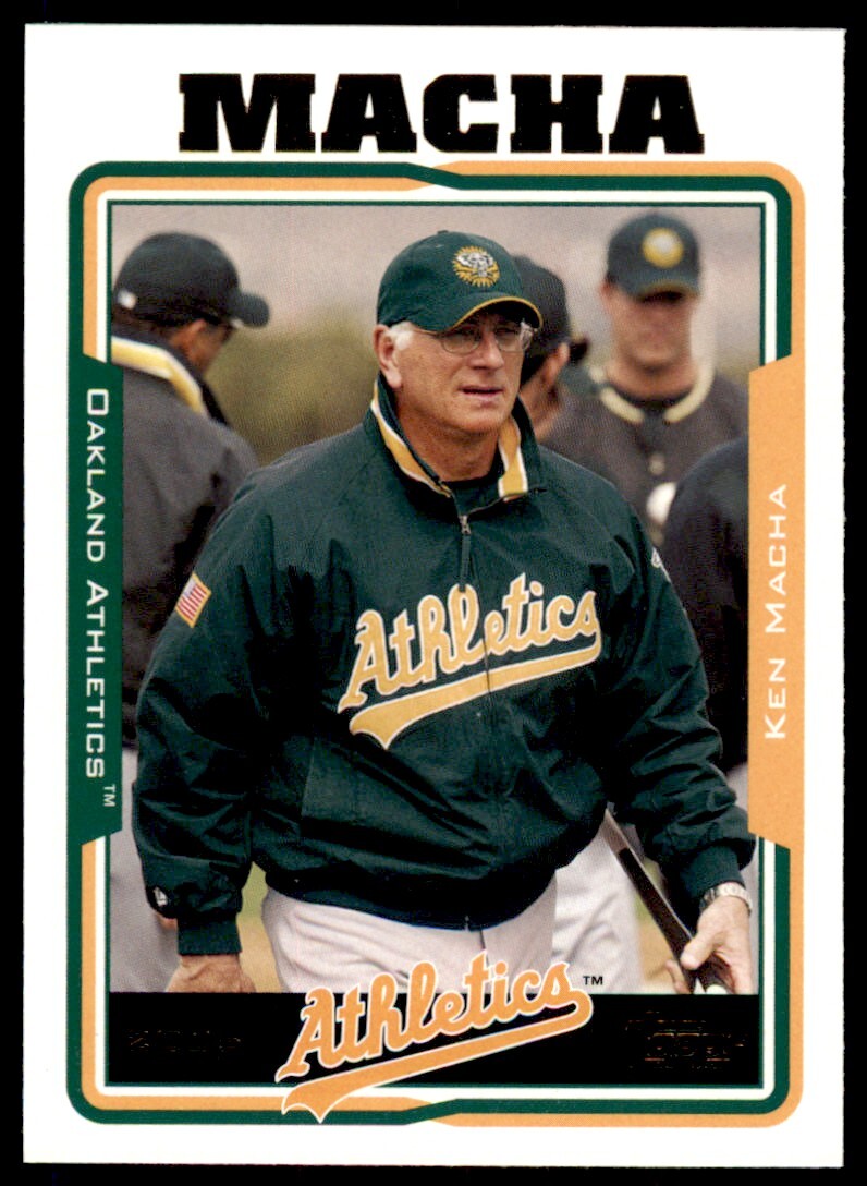 2005 Topps Ken Macha . Oakland Athletics #287