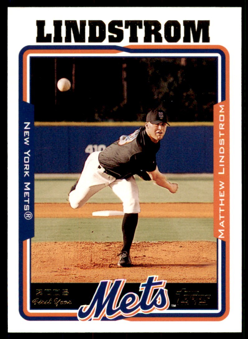 2005 Topps . Matt Lindstrom Rookie . New York Mets #309