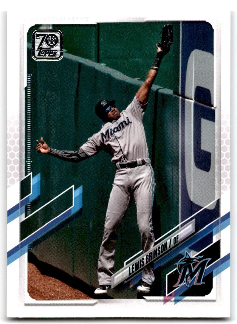 2021 Topps Lewis Brinson Baseball Cards #161
