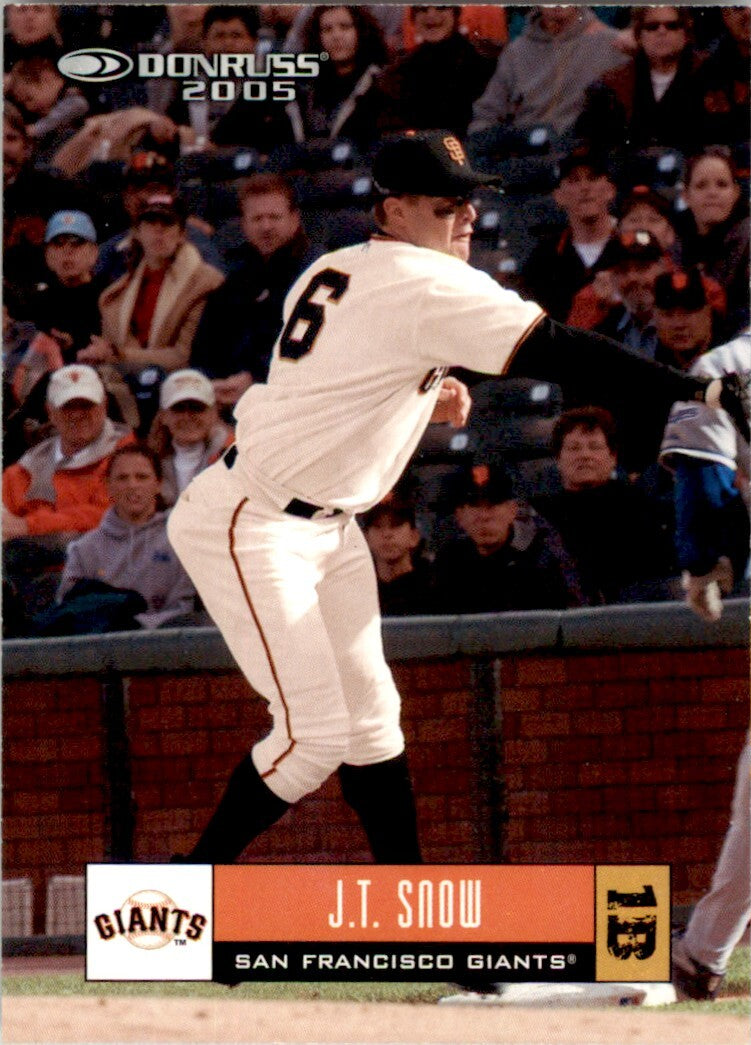 2005 Donruss J.T. Snow . San Francisco Giants #322