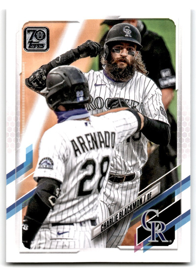 2021 Topps Charlie Blackmon Baseball Cards #68