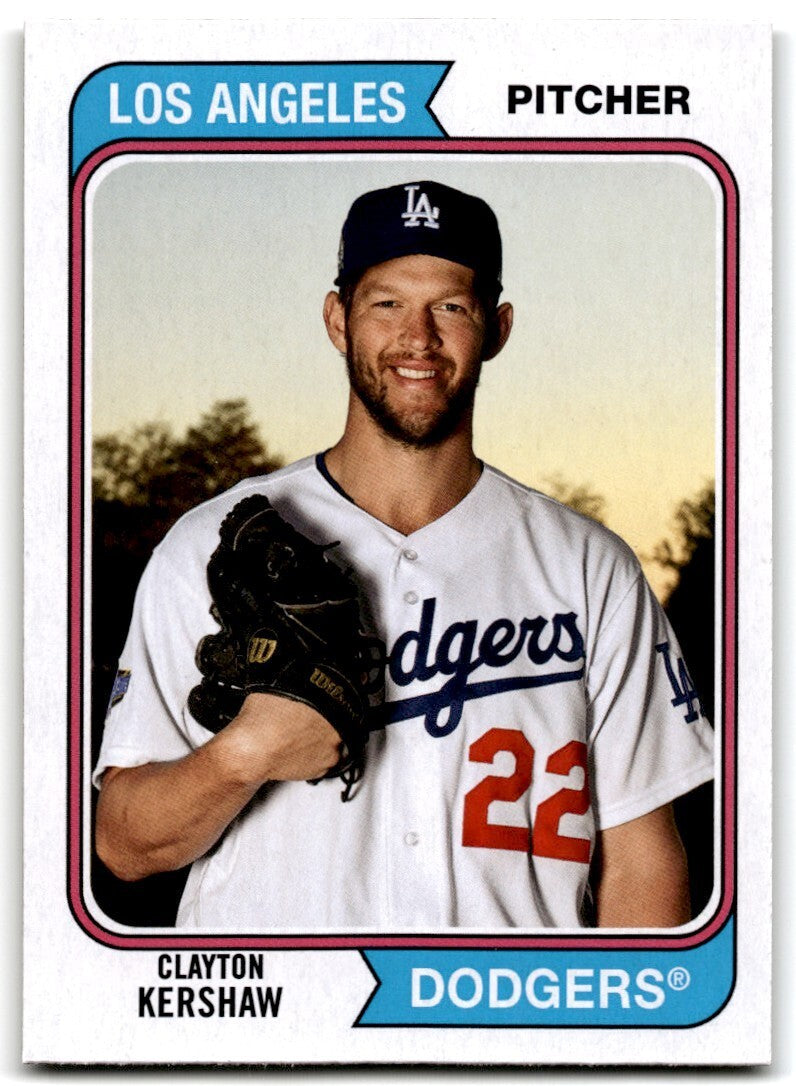 2020 Topps Archives Clayton Kershaw Baseball Cards #156