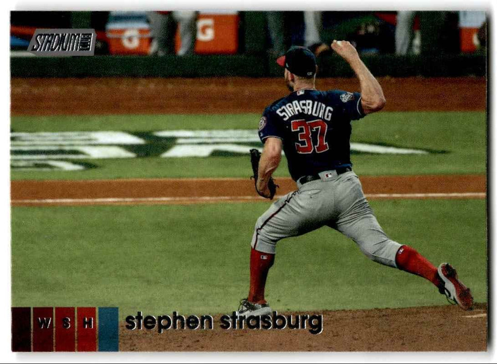 2020 Topps Stadium Club Stephen Strasburg Baseball Cards #165