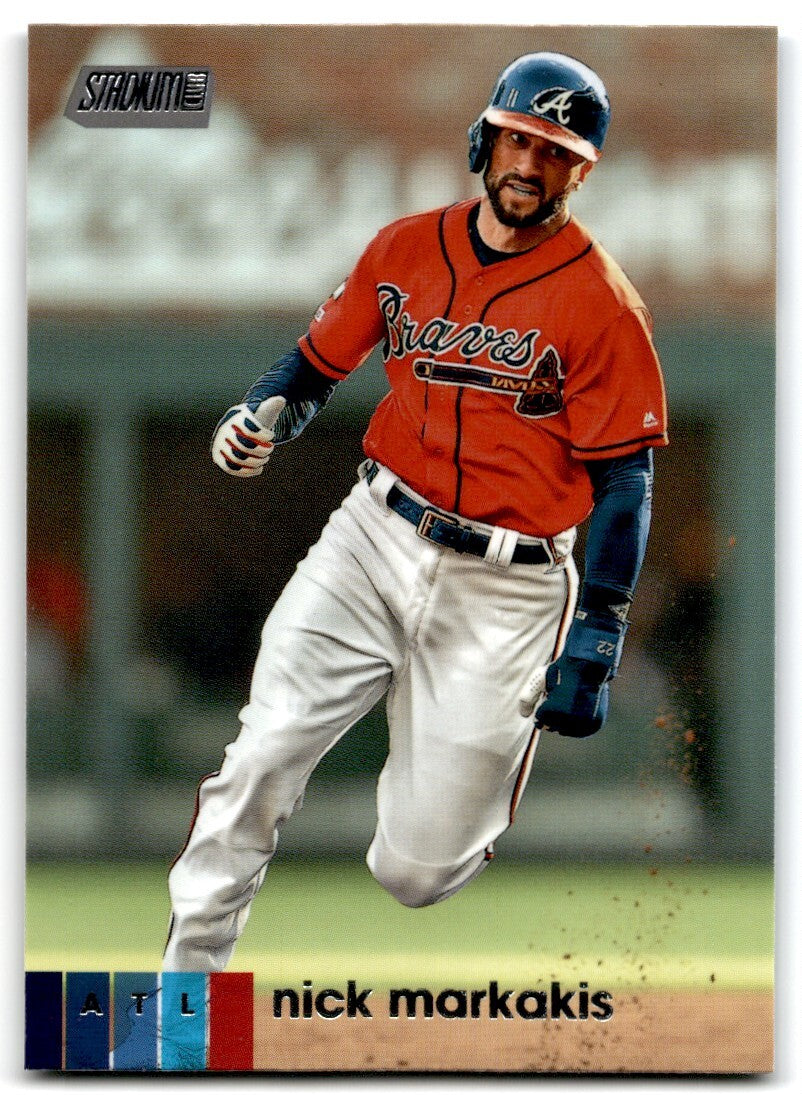 2020 Topps Stadium Club Nick Markakis Baseball Cards #121