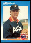 1987 Fleer Glossy Jeff Calhoun . Houston Astros #52