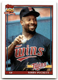 1991 Topps Baseball Card Kirby Puckett A Minnesota Twins #300