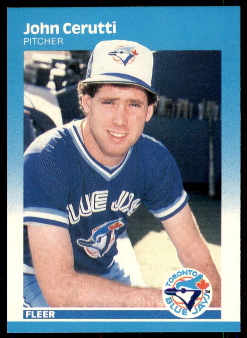 1987 Fleer Glossy John Cerutti . Toronto Blue Jays #222