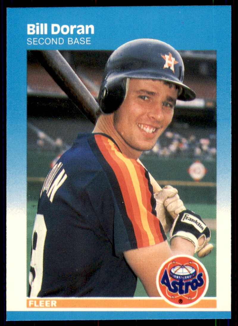 1987 Fleer Glossy Bill Doran . Houston Astros #57