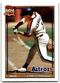 1991 Topps Baseball Card Casey Candaele Houston Astros #602
