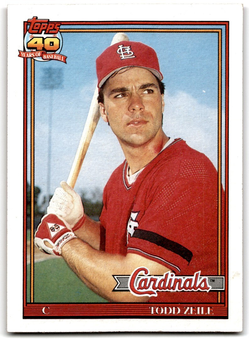 1991 Topps Baseball Card Todd Zeile St. Louis Cardinals #616